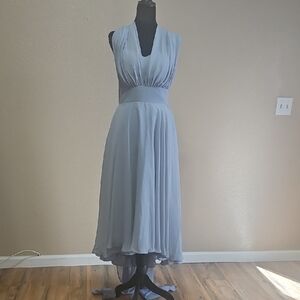 Elegant Sleeveless Gray Dress